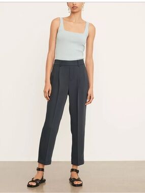 Vince Mid-Rise Tapered Pull-On Pant